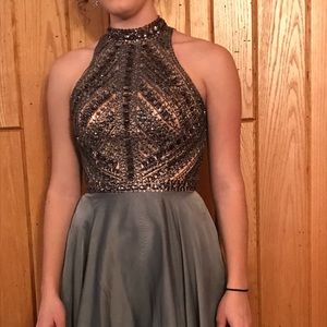 Short grey prom/homecoming dress